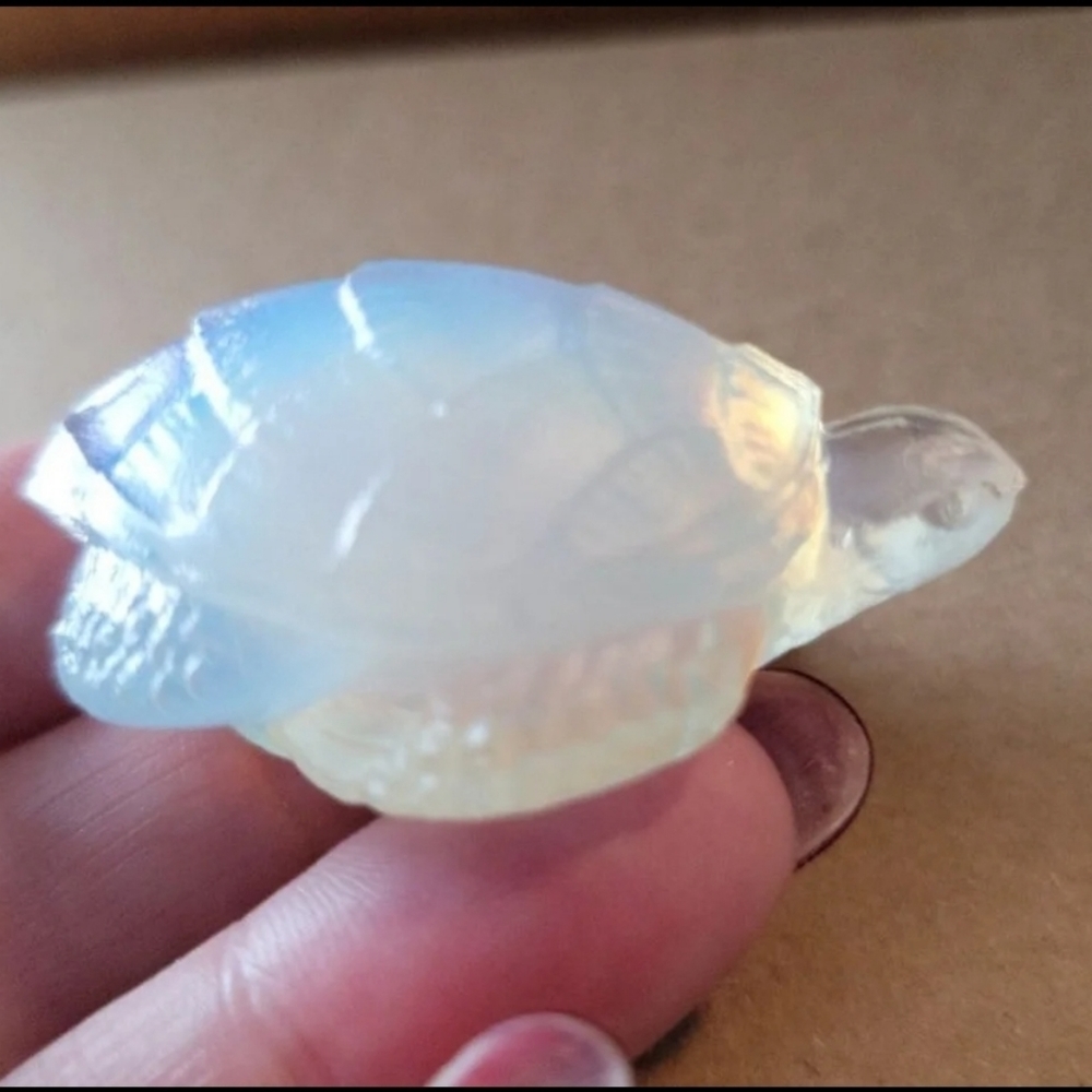 Vintage Sabino France Opalescent Glass Sea Turtle